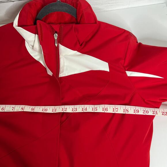 Spyder Amp Winter Ski Jacket Red White Women's Size 12 - Picture 8 of 15